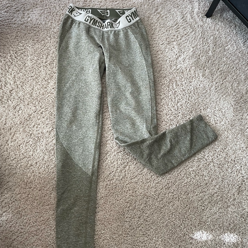 Green Gymshark Flex Low Rise Leggings, Size Small